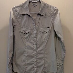 Buffalo David Bitton Gray with dots Button-Down Shirt